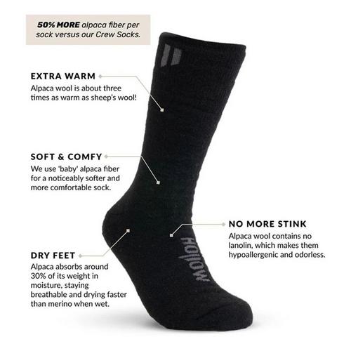 Hollow Alpaca Boot Crew Hunting Socks - Primary Image