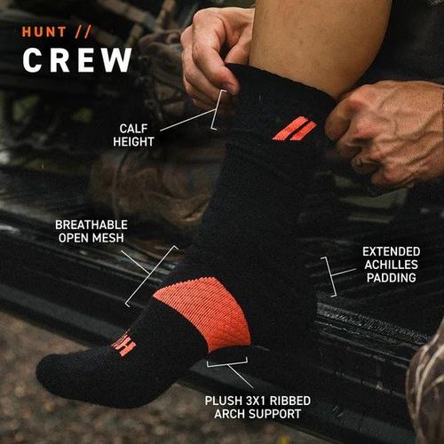 Hollow Alpaca Boot Crew Hunting Socks - Primary Image