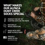 Hollow Alpaca Boot Crew Hunting Socks - Thumbnail 4 of 6