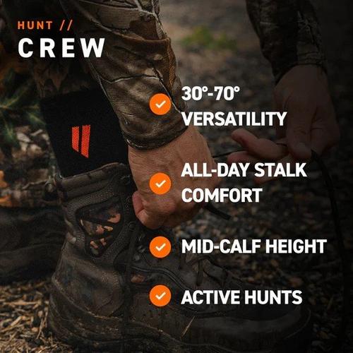 Hollow Alpaca Boot Crew Hunting Socks - Primary Image