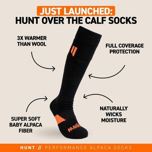 Hollow Alpaca Hunt Knee High Hunting Socks - Primary Image