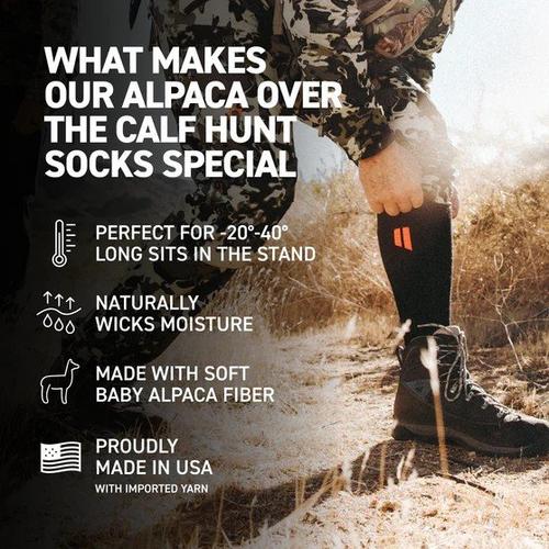 Hollow Alpaca Hunt Knee High Hunting Socks - Primary Image