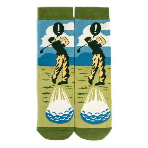 Lavley "Swing Swear Repeat" Crew Socks - Primary Image
