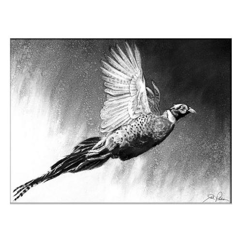 Print & Frame Pheasant Charcoal - Paper Print Only - Primary Image