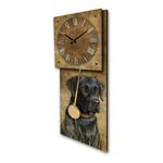 Print & Frame Black Lab Wood Panel Clock - Thumbnail 2 of 2