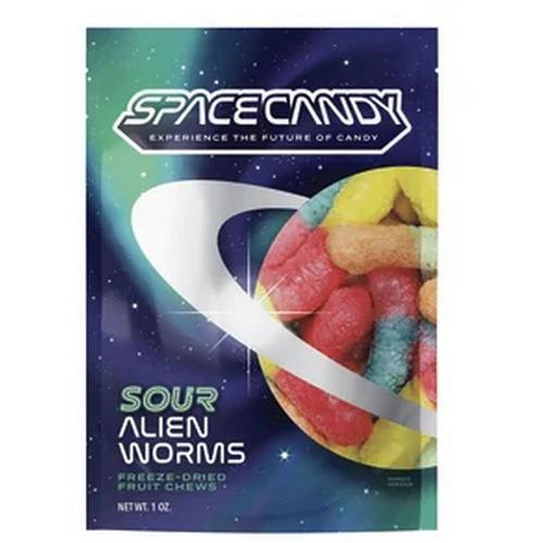 Space Candy Freeze-Dried Sour Alien Worms - Primary Image