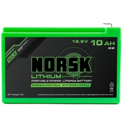 Norsk Lithium 12.8V 10Ah Battery with Charger Battery - Primary Image