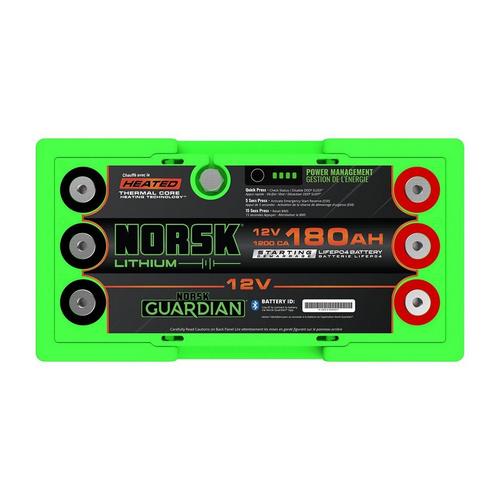 Norsk Lithium 12V 180AH HEATED Lithium Marine Cranking Battery - Primary Image