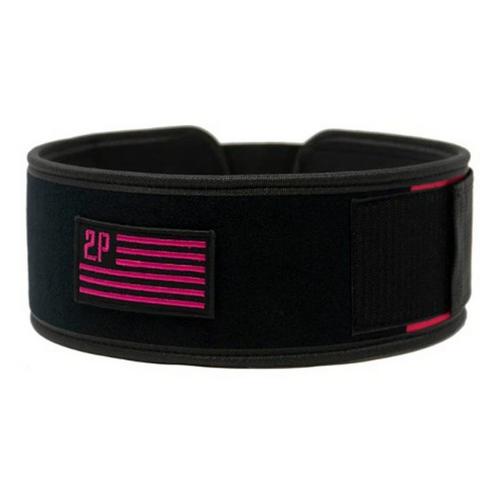 2POOD Pink Velcro Patch  4" Weightlifting Belt - Primary Image