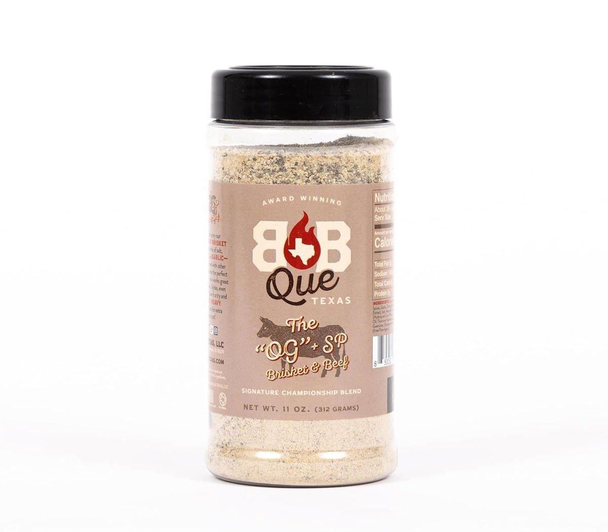 BBQUE TEXAS The OG+SP Brisket & Beef Seasoning - 11 oz - BBQUE TEXAS