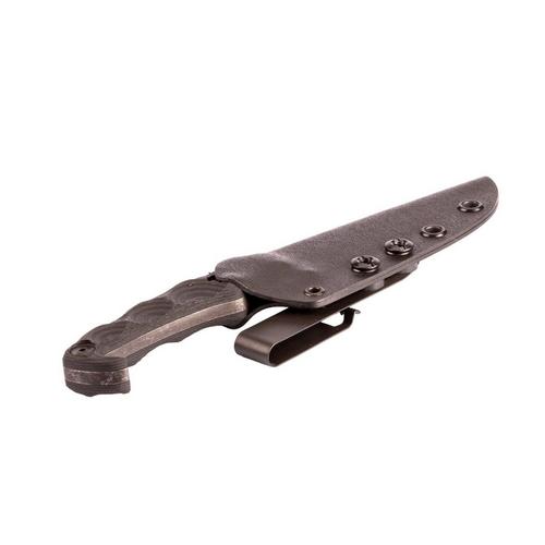 Stroup Knives MK2-B-G10 Acid Etched Clip Point Fixed Blade Knife - Primary Image