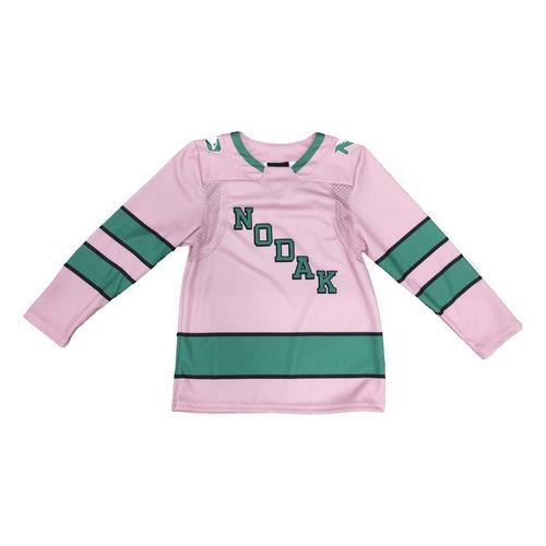 K1 Sportswear Kids' North Dakota Fighting Hawks Pink NODAK Jersey - Primary Image