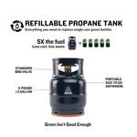 Ignik Outdoors 5lb Refillable Gas Growler Propane Tank - Thumbnail 2 of 6
