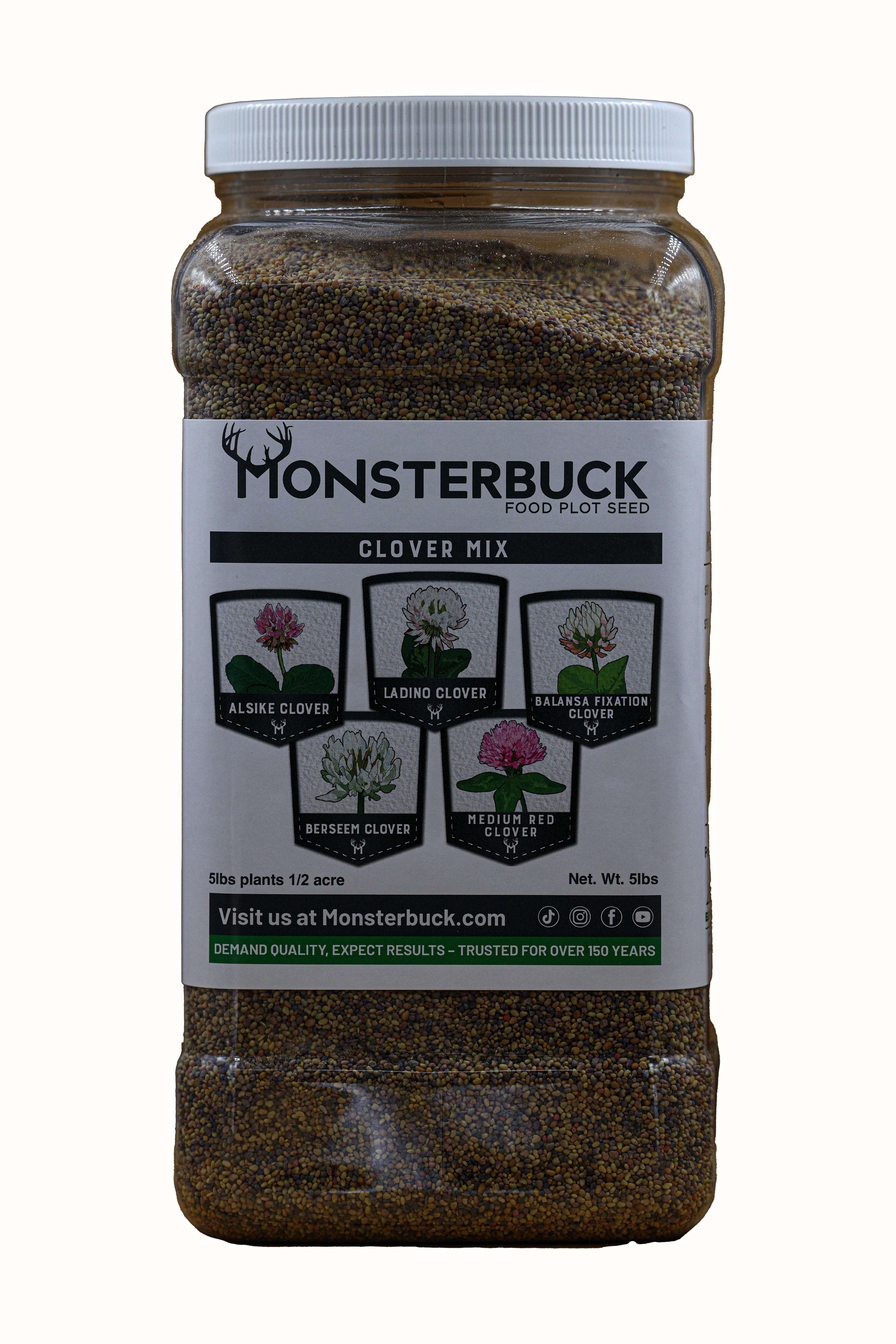 MonsterBuck Clover Blund Food Plot Seed - MonsterBuck Food Plot Seed