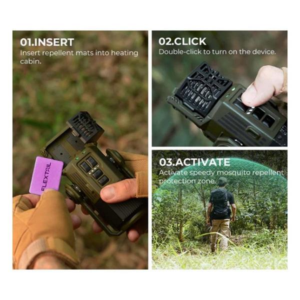 FLEXTAIL TECHNOLOGY Flextail EVO REPELLER 3-in-1 Outdoor Mosquito Repeller Lantern