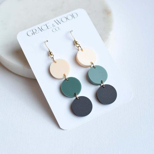 Grace & Wood Co. Sierra Bliss Triple Circle Earrings - Primary Image