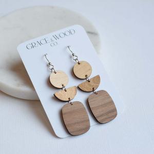 Grace & Wood Co. Geo Triple Ombre Earrings