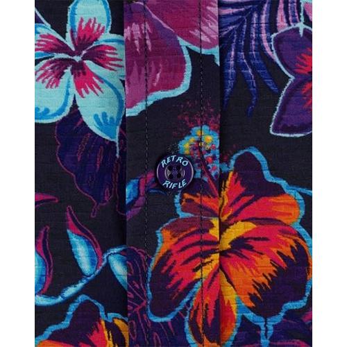 Men's Retro Rifle Hawaiian Drip Button Up Shirt - Primary Image