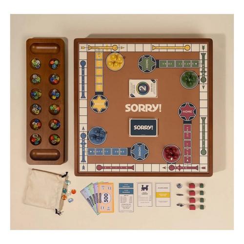 Winning Solutions 3-in-1 Premium Game Collection Monopoly, Sorry & Mancala