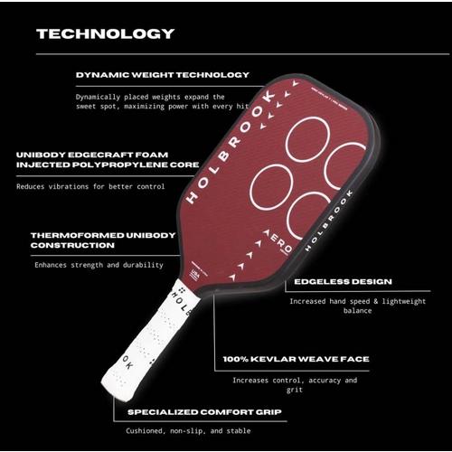 Holbrook Aero Kevlar T Pickleball Paddle - Primary Image