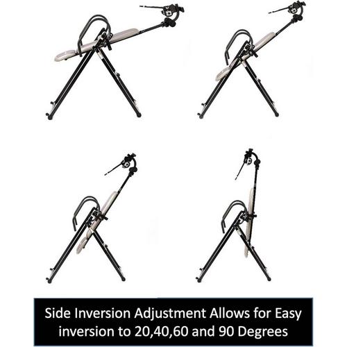 Medisonic Inversion Therapy Table w/ Adjustable Headrest and Adjustable Massage Lumbar Pad w/ Heat & Vibration - Primary Image