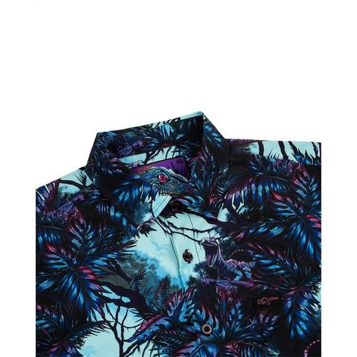 Men's Retro Rifle Prehistoric V2 Button Up Shirt - Primary Image
