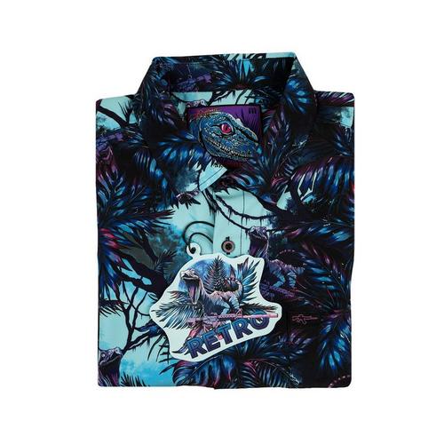 Men's Retro Rifle Prehistoric V2 Button Up Shirt - Primary Image
