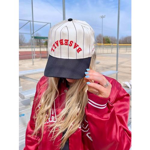 KENZKUSTOMZ Baseball Upside Down Vintage Trucker Snapback Hat - Primary Image