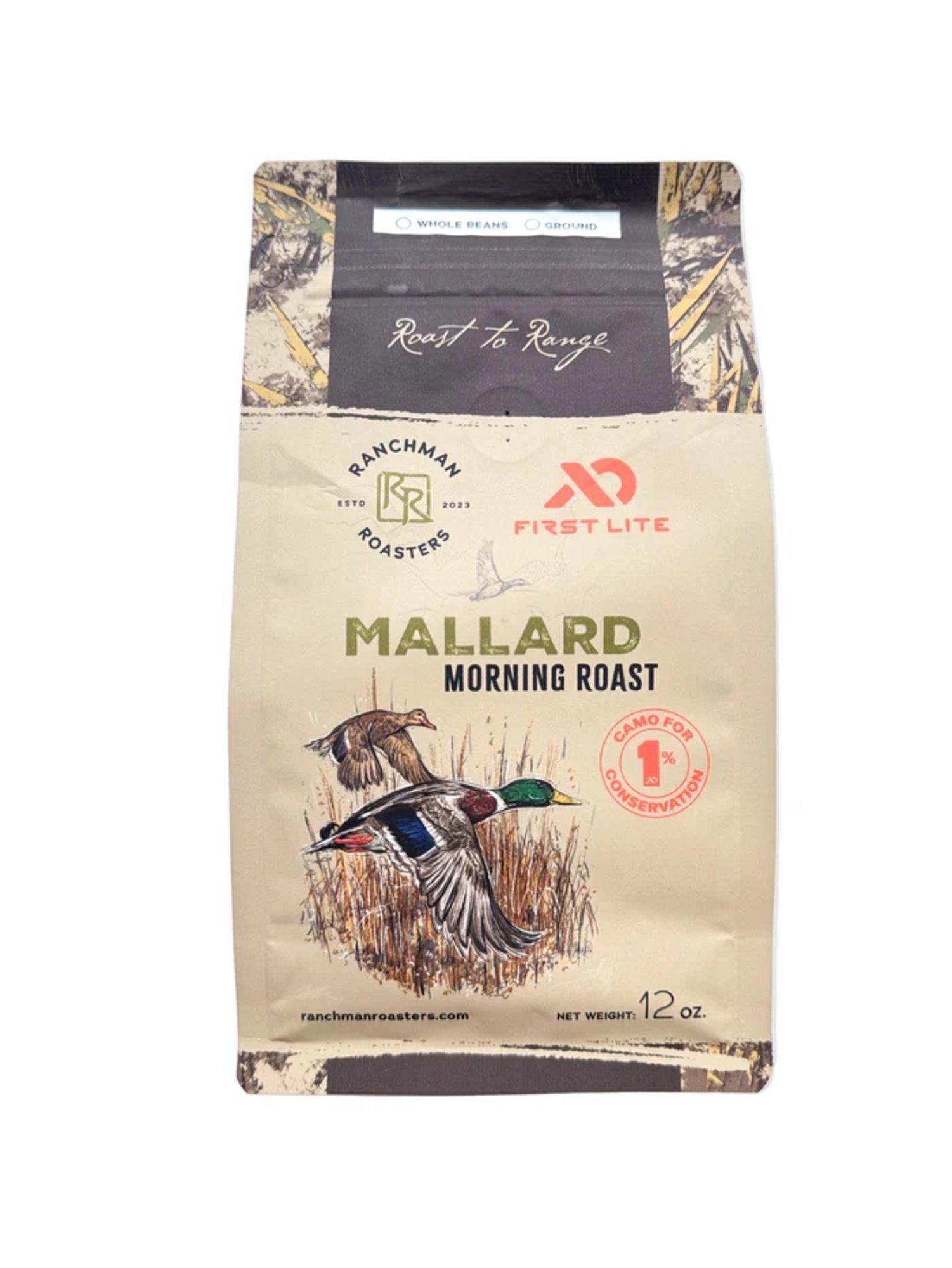 Ranchman Roasters First Lite Delta Waterfowl Mallard Morning 12 oz. Ground Coffee - Ranchman Roasters