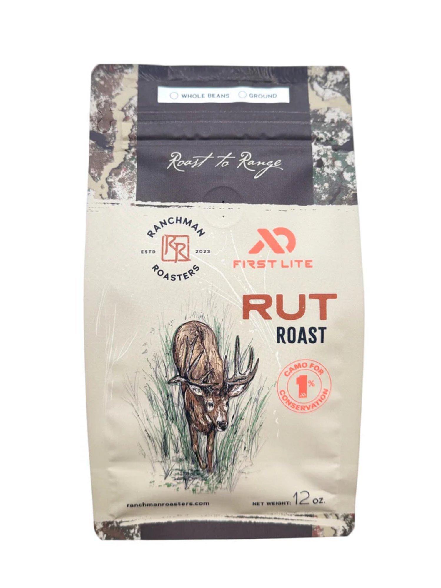 Ranchman Roasters First Lite National Deer Association Rut Roast 12 oz. Whole Bean Coffee - Ranchman Roasters