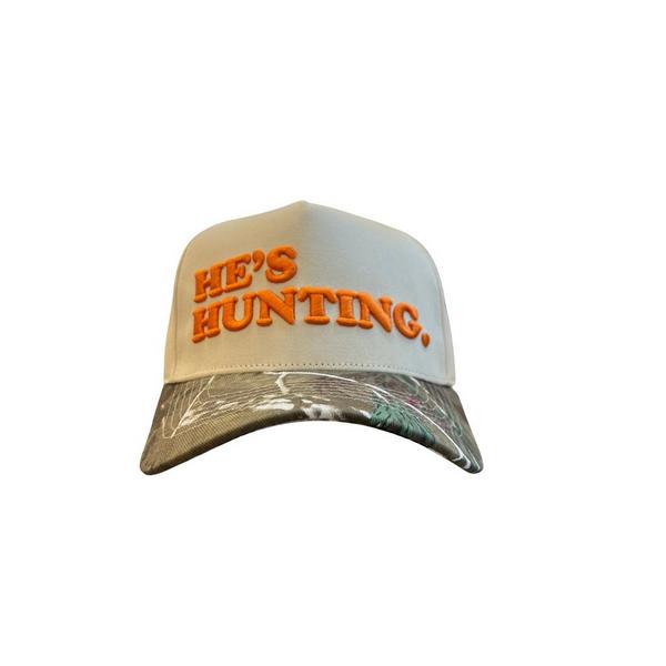 Women's Summer Tees He's Hunting Snapback Hat One Size Camo