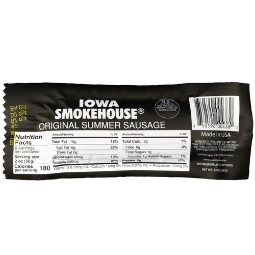 Iowa Smokehouse Original Summer Sausage - Primary Image