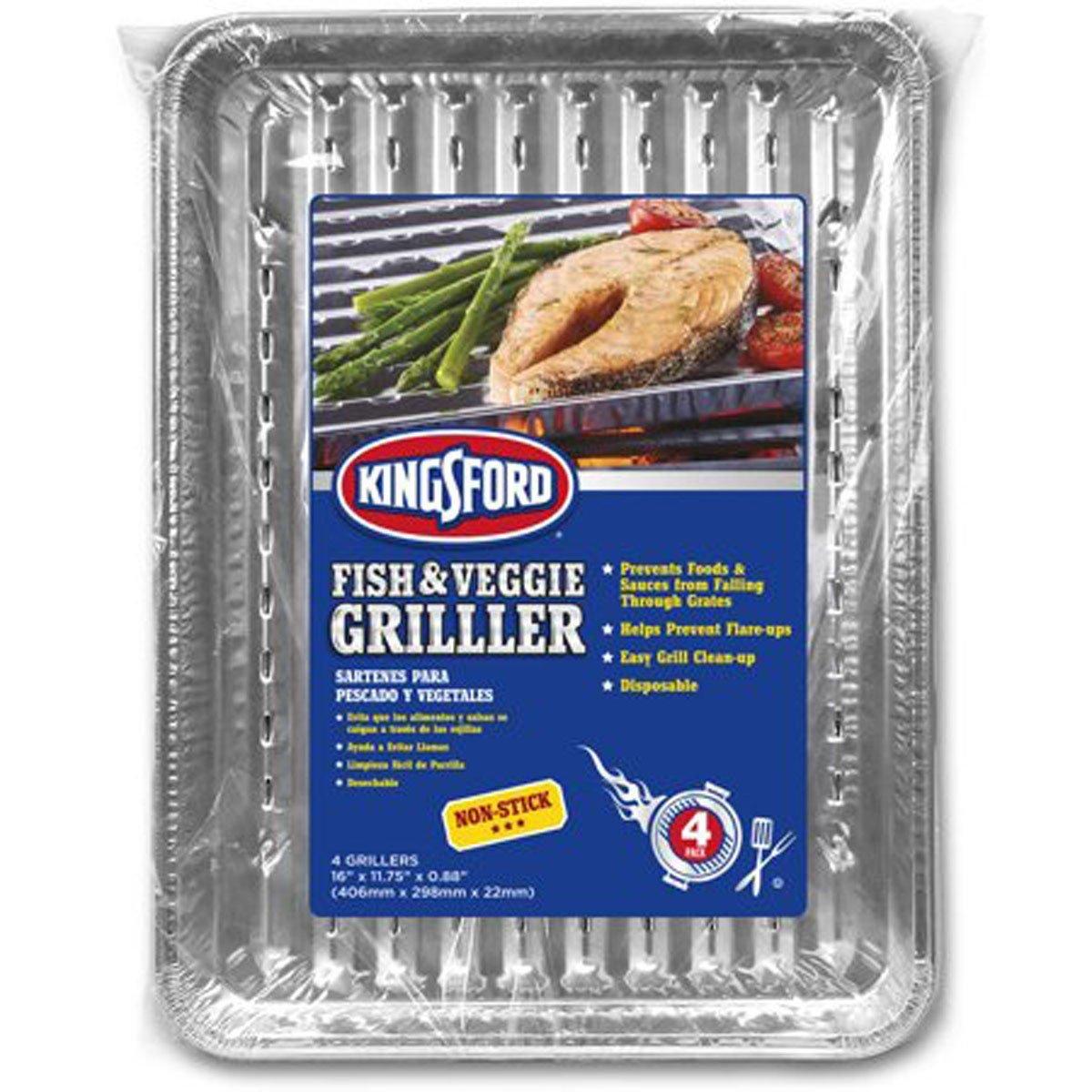Kingsford Aluminum Grilling Pan 16" x 11.75" Pack of 4 - Kingsford
