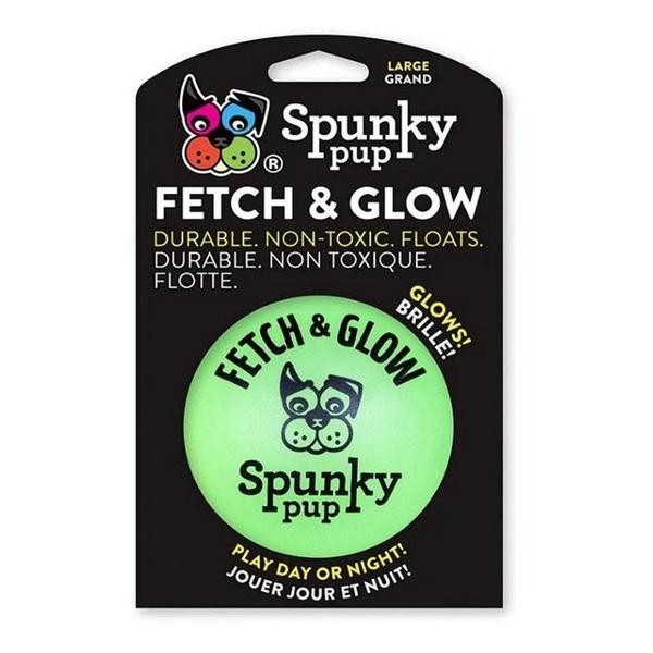 Spunky Pup Fetch and Glow Ball Dog Toy