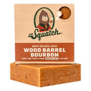 Dr. Squatch Wood Barrel Bourbon Bar Soap