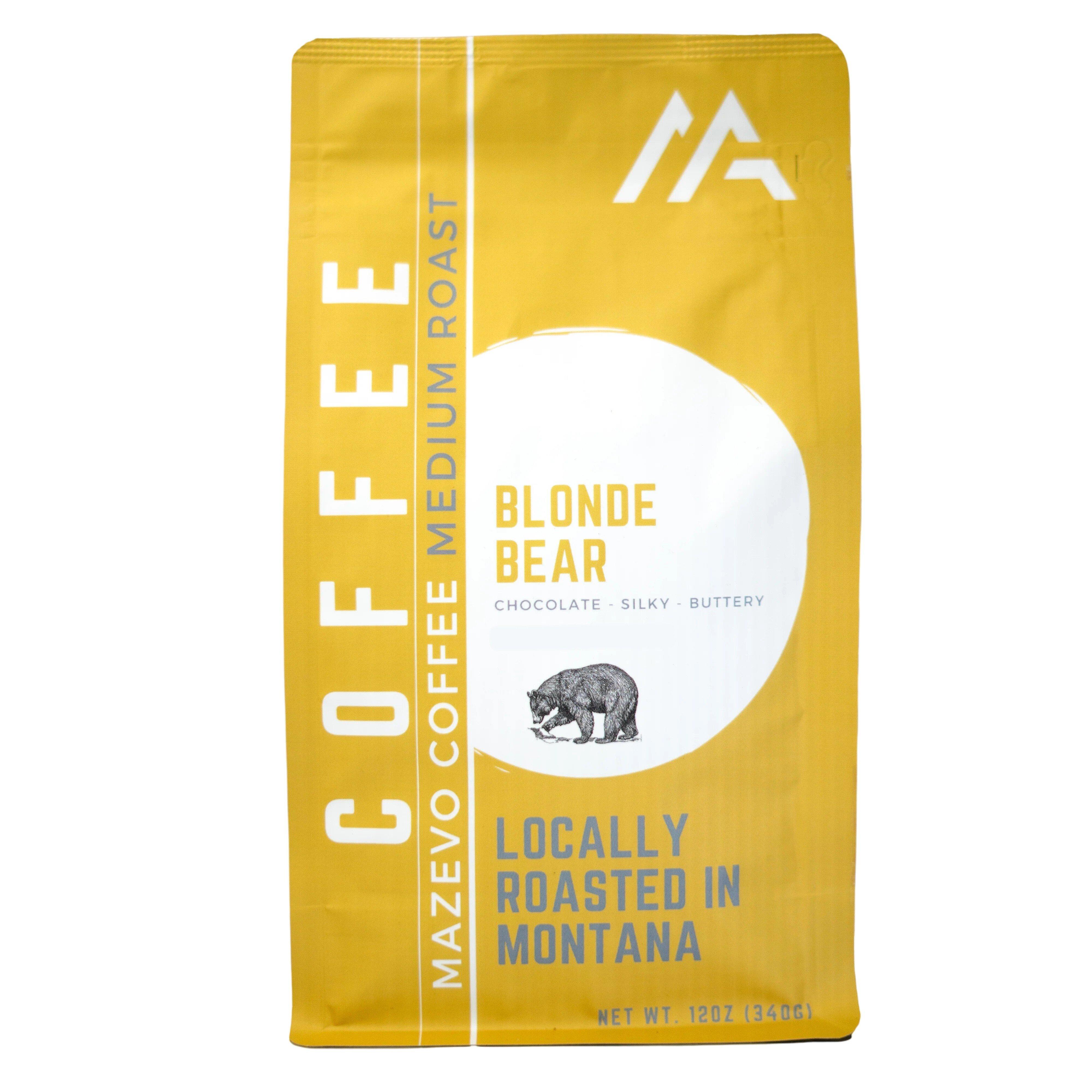 Mazevo Coffee Corp Blonde Bear Roast Ground Coffee - Mazevo Coffee Corp