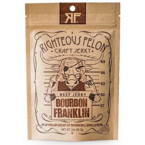Righteous Felon Bourbon Franklin Beef Jerky - Primary Image