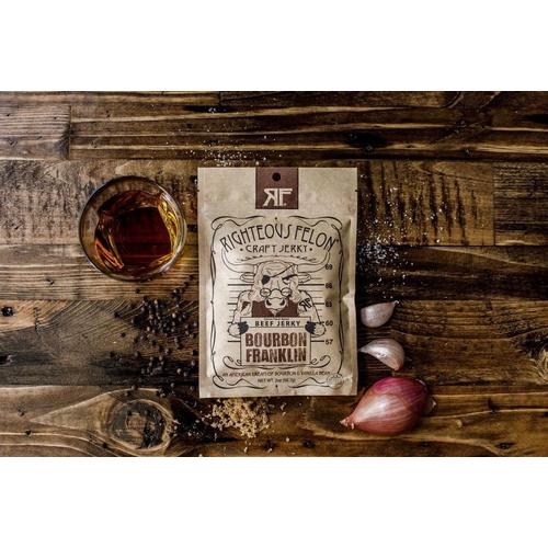 Righteous Felon Bourbon Franklin Beef Jerky - Primary Image