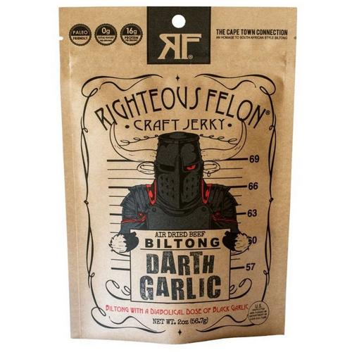 Righteous Felon Darth Garlic Biltong Beef Jerky - Primary Image