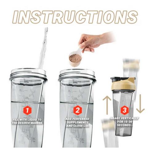 Helimix 28 oz Shaker Bottle