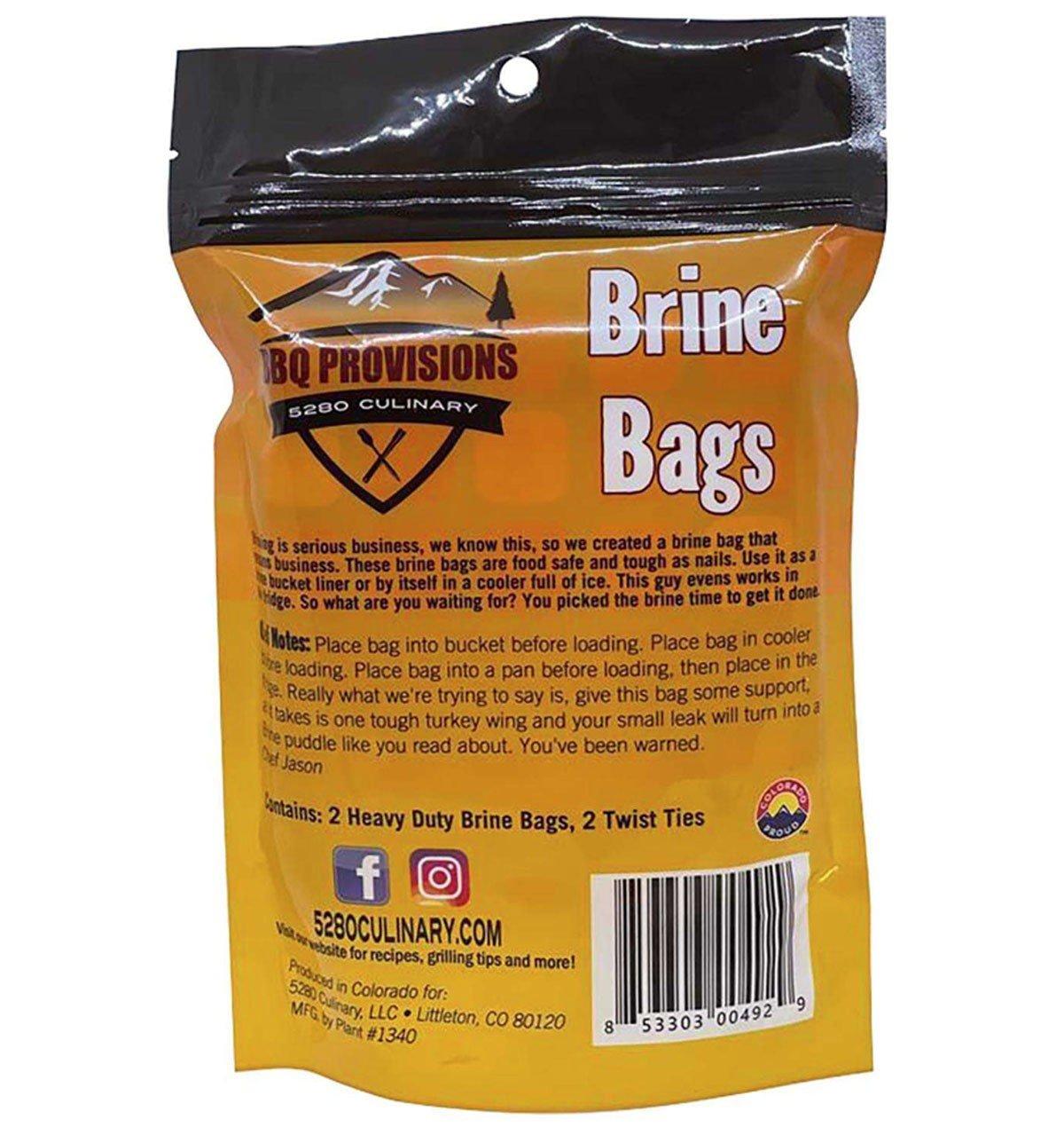 BBQ Provisions Clear HPPE Brine Bags 3 gallon 2 count - BBQ Provisions