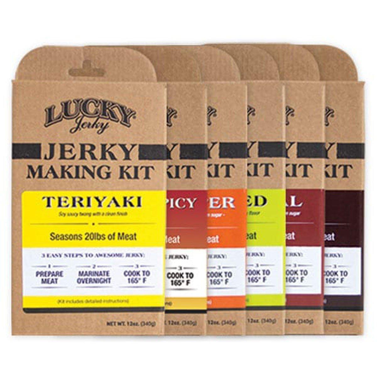 Lucky Beef Jerky Mixed Case of DIY Jerky Making Kits - Lucky Beef Jerky