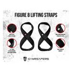 GYMREAPERS Figure 8 Lifting Straps - Thumbnail 2 of 2