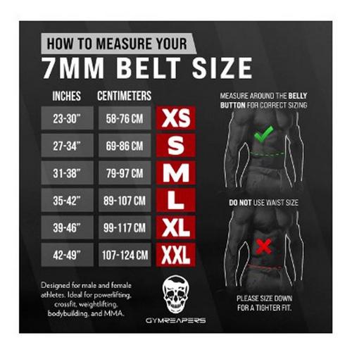 GYMREAPERS 7mm Leather Weighlifting Belt - Primary Image