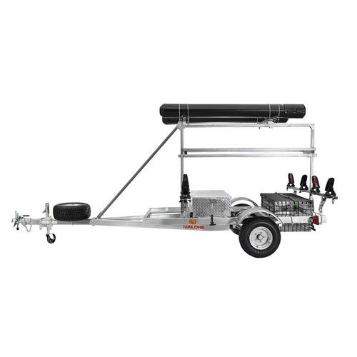 Malone MegaSport LowBed Trlr w/Tier, Spare, 2 sets Saddle Up, Cargo Box, 2 Rod Tubes - Primary Image