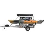 Malone MegaSport LowBed Trlr w/Tier, Spare, 2 sets Saddle Up, Cargo Box, 2 Rod Tubes - Thumbnail 4 of 5