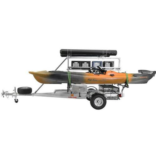 Malone MegaSport LowBed Trlr w/Tier, Spare, 2 sets Saddle Up, Cargo Box, 2 Rod Tubes - Primary Image