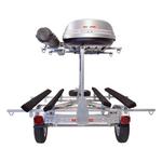 Malone MicroSport LowBed 2 Kayak Trlr Package (2nd tier, 2 Sets Bunks, Cargo Box, Rod Tube, Spare Tire) - Thumbnail 3 of 7