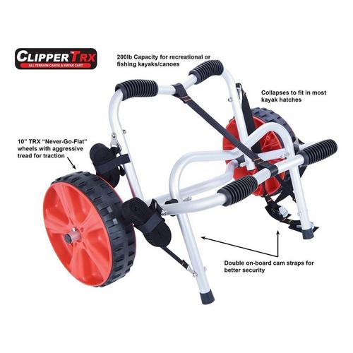 Malone ClipperTRX Deluxe Kayak/Canoe Cart (with no-flat tires) - Primary Image