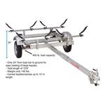 Malone Paddle Gear EcoLight 2 Kayak Trailer Package (2 V-Racks) - Thumbnail 2 of 9